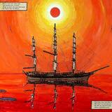 The ship is becalmed in the tropics, with no water to drink