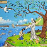 The holy hermit gives the mariner absolution, but he is condemned forever to tell his tale