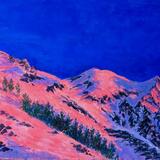 alpenglow mont blanc