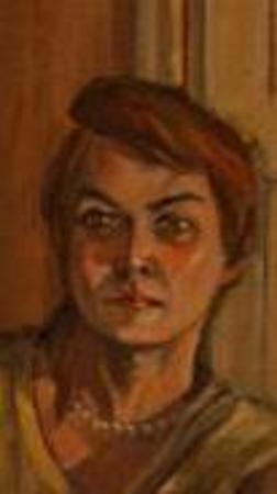 detail woman in green sari