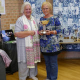 Here's me receiving the Dorset Arts and Crafts Centenary Cup in 2015