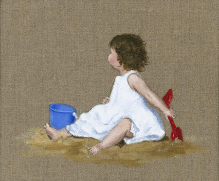 Polly with bucket and spade