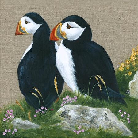 Puffins On Guard