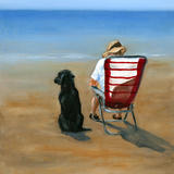 Dog and Deck Chair