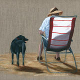 Labrador and Deck Chair