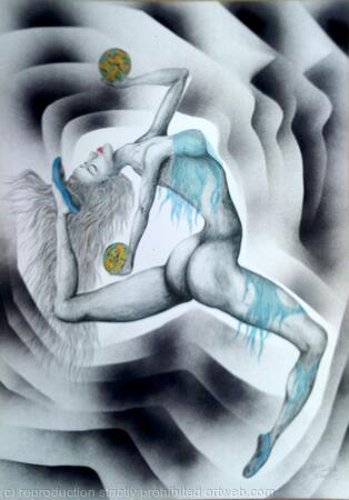 Expression of movement.