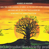 Moment Of Solitude. Word Art.