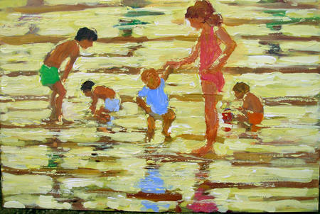 CHILDREN ON THE BEACH 4