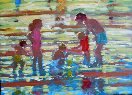 CHILDREN ON THE BEACH 3