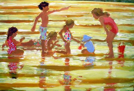 CHILDREN ON THE BEACH 1