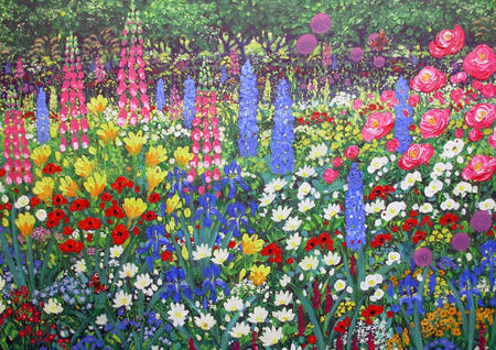 13. FLOWER BORDER IN SUMMER