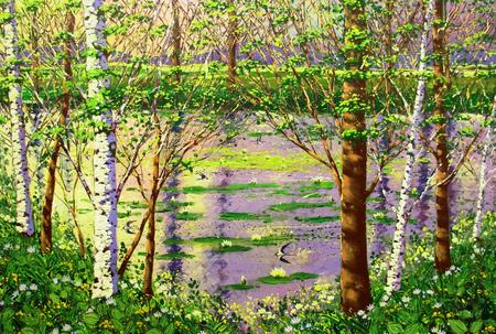 THE MILL POND- Evening light