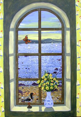 VIEW THROUGH A WINDOW - Isle of Skye