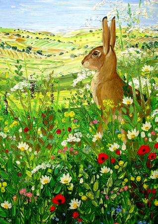 HARE ON THE SOUTH DOWNS