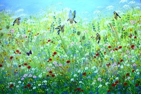 A CHARM OF GOLDFINCHES