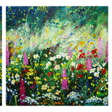 GARDEN BORDER 4 Triptych
