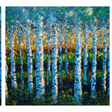 SUMMER BIRCHES Triptych
