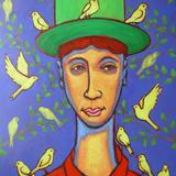 30. MAN WITH HIS CANARIES