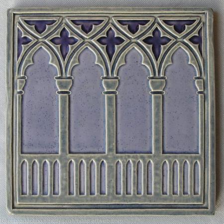 Venetian Arches Tile - Lavender