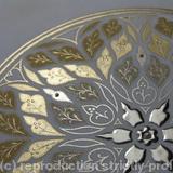 Illuminated Rose Window - Golden Light - detail