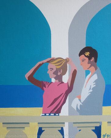 Couple under the arches