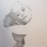 Girl and cuddly rabbit