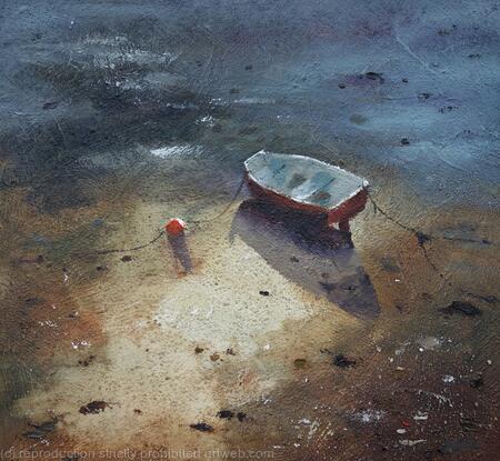 Morning boat at Portlevin