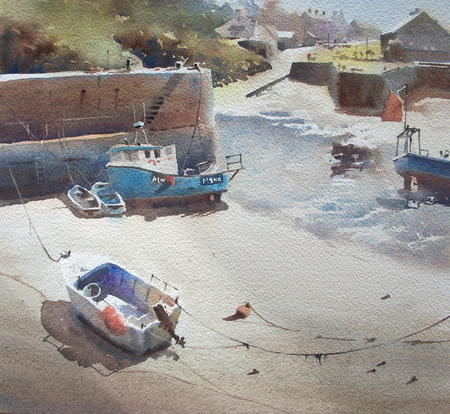 Bright sand Porthgain