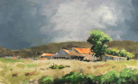 Farm in the Black mountains