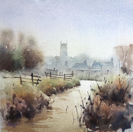 Early Morning dog walk Glastobury