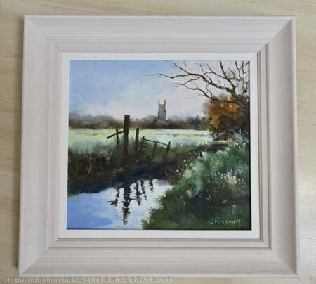 Example of framed oil painting