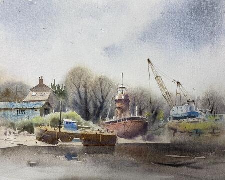 Old Lightship at Newinham.