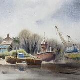 Old Lightship at Newinham.