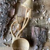 Mushrooms. Carved from Silver Birch.