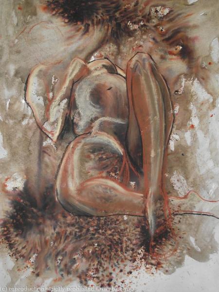 Figure study in brown