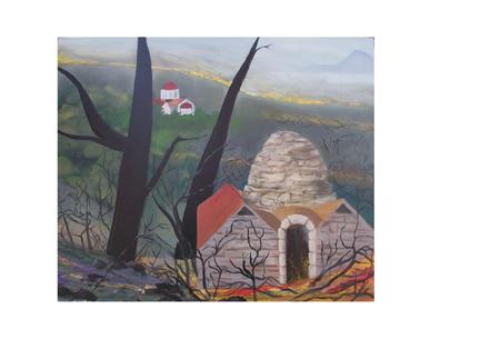 The fires raged driven by the wind