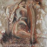 Figure study in brown