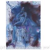 Figure study in blue