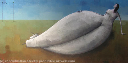 Figure and Three Trees