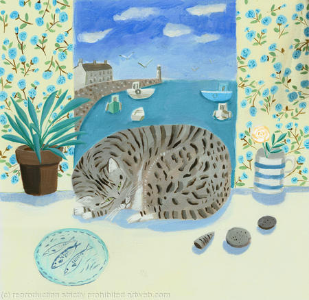 Tabby in the window SOLD