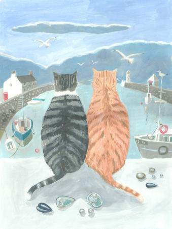 Cats in the Harbour SOLD
