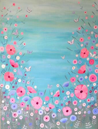 Floral coast- large seascape 