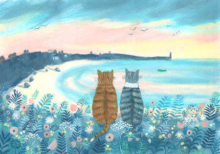 Cats at Dusk fine art print