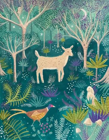 Enchanted forest in winter