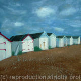 Beach huts by the sea