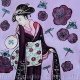 Geisha in purple