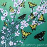 Swallowtails with blossom