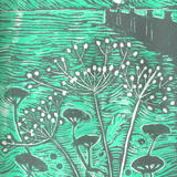 Seed heads by the Sea -emerald