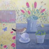 Garden Table with Chiffchaff