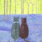 Birdwatching in the bluebells